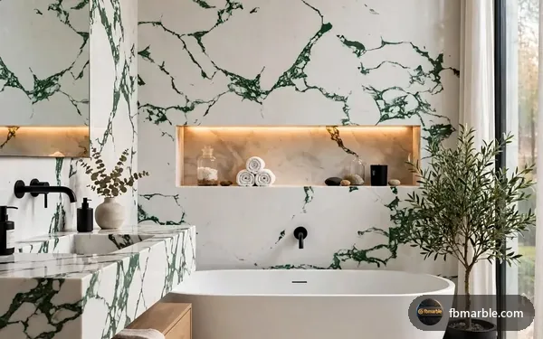 Crystal Green Quartz slab from FB Marble Lahore, suited to stone countertop kitchen