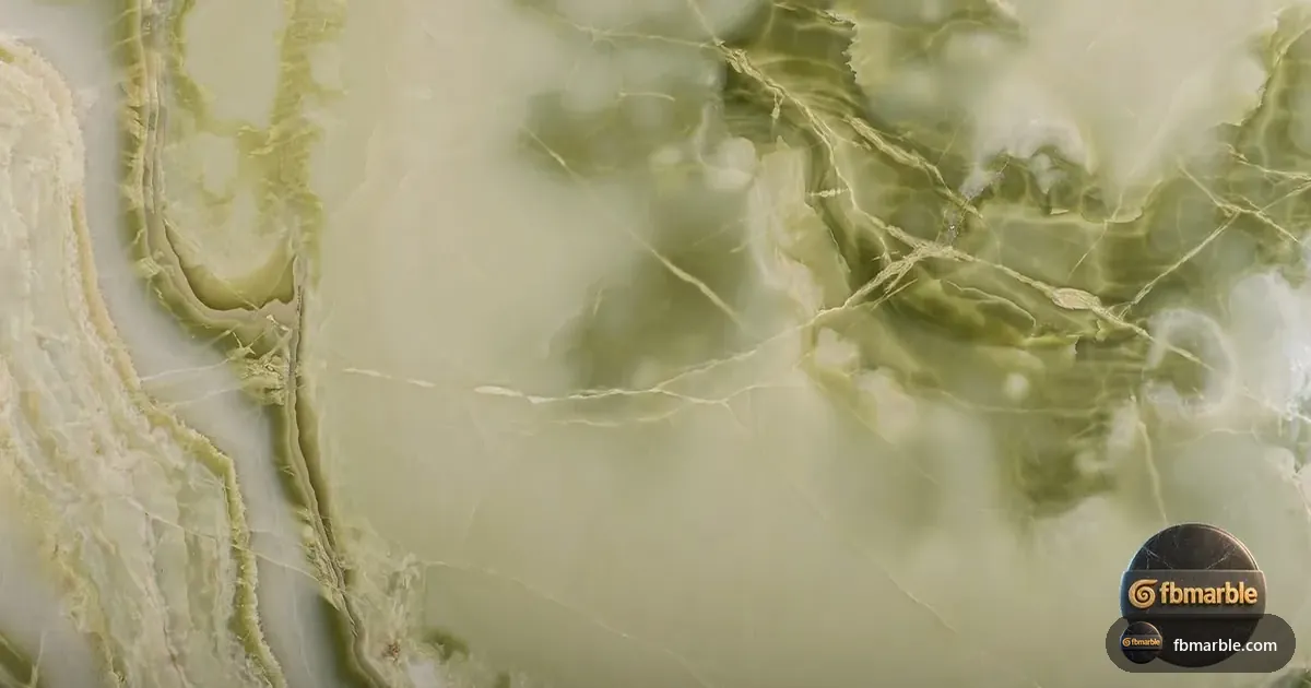 Light Green Onyx slab from FB Marble Lahore, suited to backlit onyx bar counter