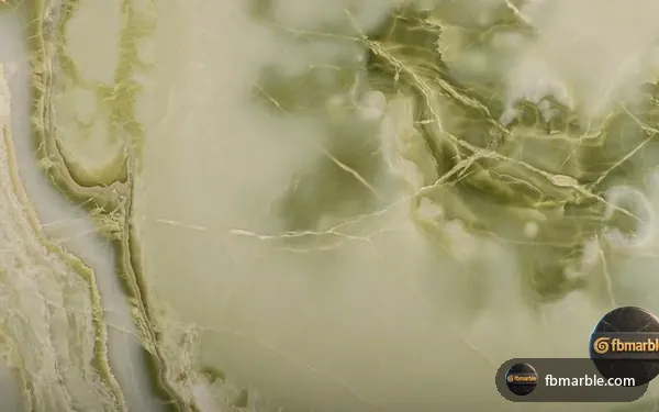 Light Green Onyx slab from FB Marble Lahore, suited to backlit onyx bar counter