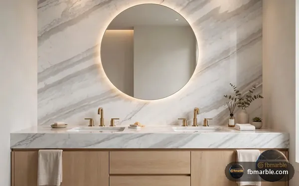 Calacatta Wave Quartz slab from FB Marble Lahore, suited to calacatta wave quartz kitchen island