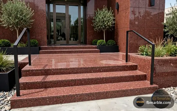 Bou Red Granite slab from FB Marble Lahore, suited to wiping granite countertop