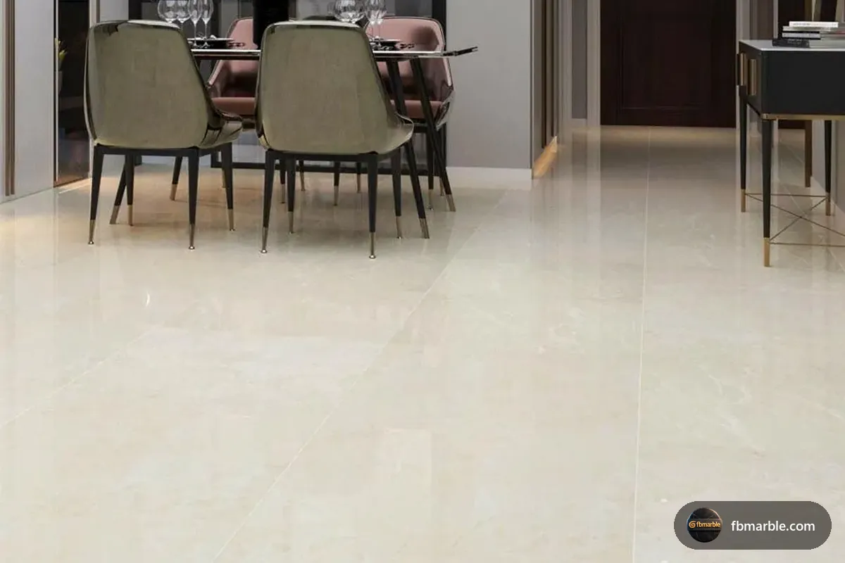 Desert Beige Marble slab from FB Marble Lahore, suited to marble kitchen counter