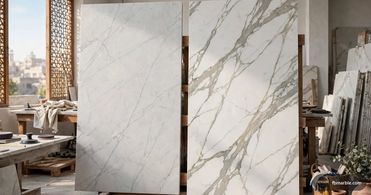 Bedroom with a Cream Marfil marble floor