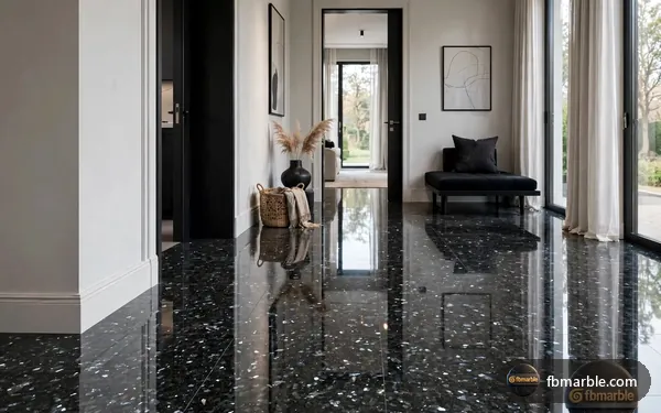 Emerald Pearl Granite slab from FB Marble Lahore, suited to cleaning granite counter