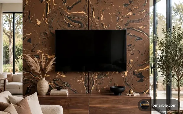 Mocha Coffee Quartz slab from FB Marble Lahore, suited to kitchen before and after renovation
