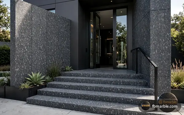 Silver Eye Granite slab from FB Marble Lahore, suited to exotic granite island