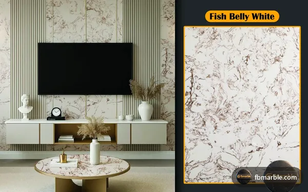 Fish Belly White Quartz slab from FB Marble Lahore, suited to backlit agate gemstone countertop