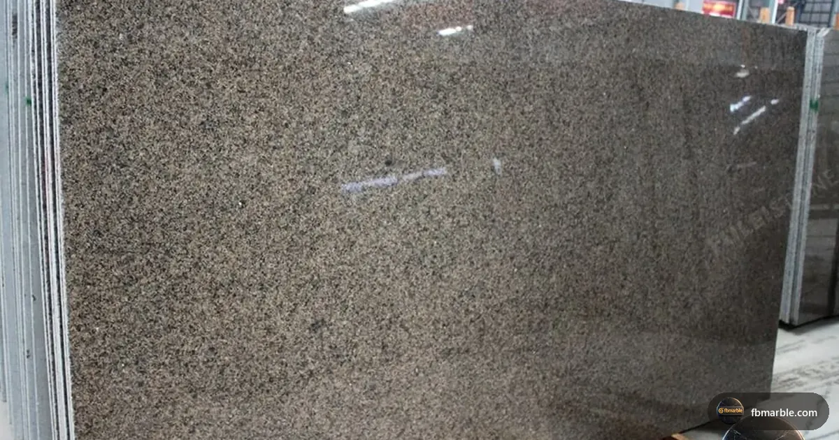 Tropical Brown Granite slab from FB Marble Lahore, suited to granite slab scratch test