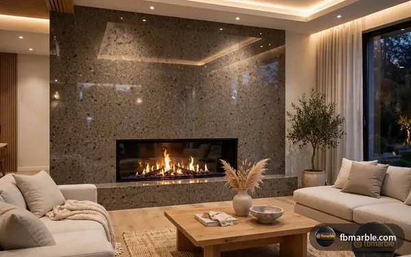 Tropical Brown Granite slab from FB Marble Lahore, suited to outdoor bbq area with granite counter