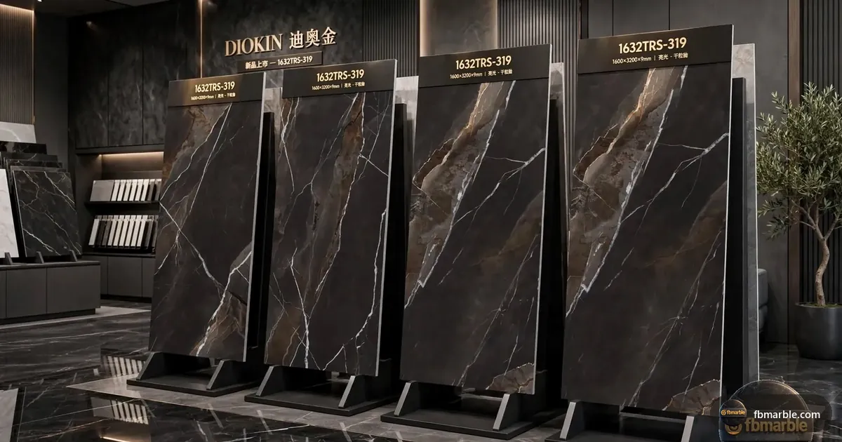 Diokin Porcelain slab from FB Marble Lahore, suited to modern kitchen in a lahore home