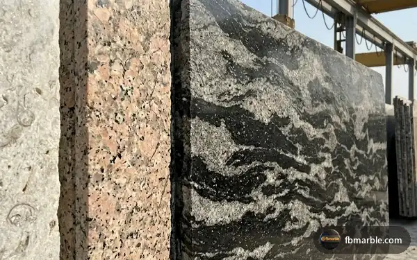 Forest Black Granite Ii slab from FB Marble Lahore, suited to leathered black granite kitchen