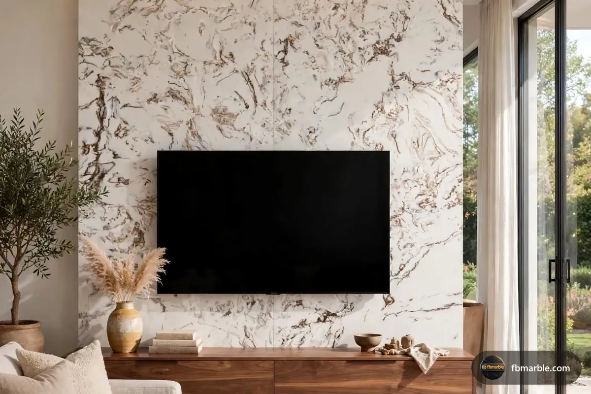 Fish Belly White Quartz slab from FB Marble Lahore, suited to white quartz kitchen