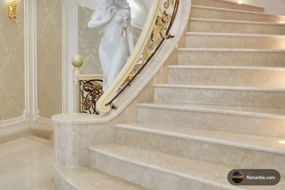 Parlino Beige Marble slab from FB Marble Lahore, suited to cream marfil vanity