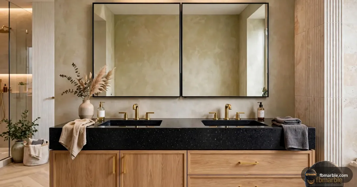 Galaxy Black Granite slab from FB Marble Lahore, suited to galaxy black granite with white cabinets