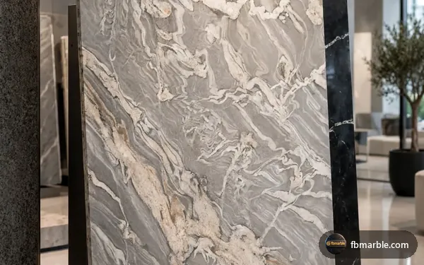 Grey Juparana Granite slab from FB Marble Lahore, suited to house exterior with granite steps and porch