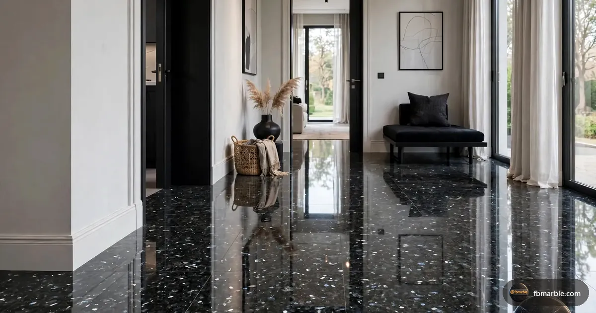 Emerald Pearl Granite slab from FB Marble Lahore, suited to granite slabs standing in yard