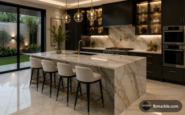 Marble wall cladding design, Pakistan