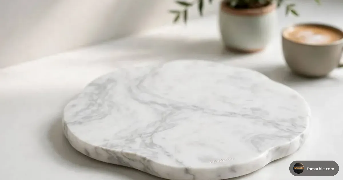 Premium marble slab countertop and trivet, Pakistan