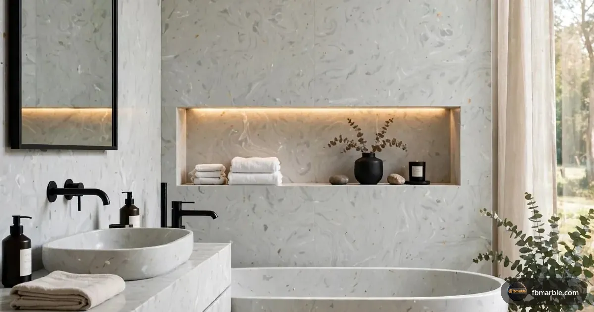 Carlos Grey Quartz slab from FB Marble Lahore, suited to quartz counter installation in progress