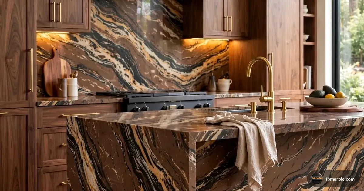 Mocha Coffee Quartz slab from FB Marble Lahore, suited to raw quartz crystal and quartz slab