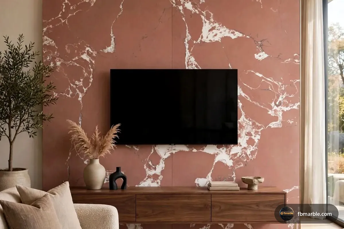 Rosso Alicante Quartz slab from FB Marble Lahore, suited to quartz slab colours