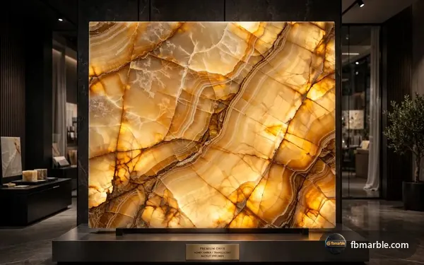 Honey amber onyx slab, Pakistan