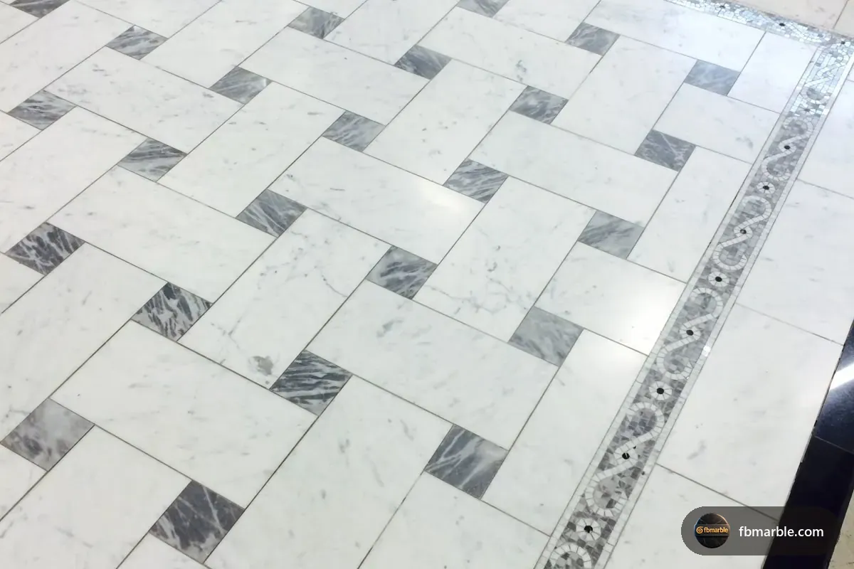 Sunny White Marble slab from FB Marble Lahore, suited to professional repair of marble