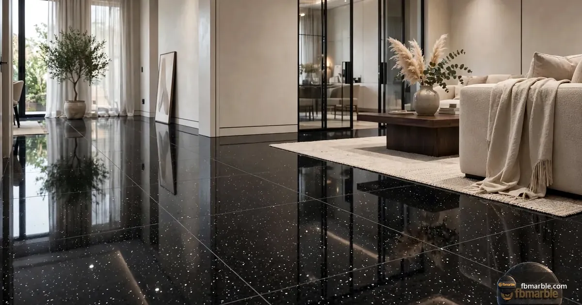Black Granite slab from FB Marble Lahore, suited to installers lifting old granite countertop