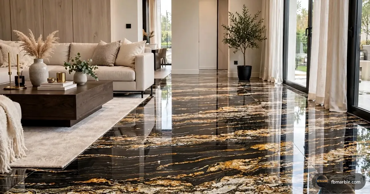 Magma Black Granite slab from FB Marble Lahore, suited to water ring on granite counter