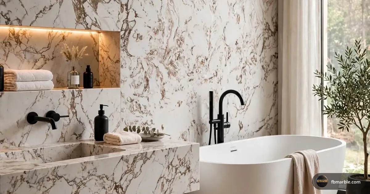 Fish Belly White Quartz slab from FB Marble Lahore, suited to white water rings on dark quartz