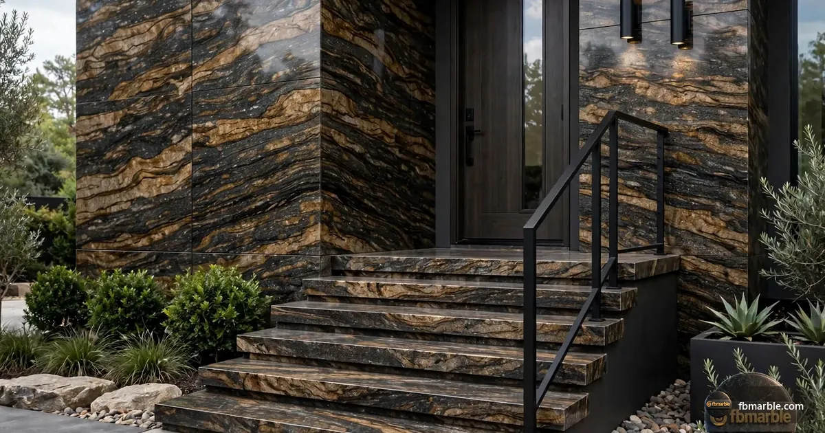 Cosmo Granite slab from FB Marble Lahore, suited to chipped granite edge