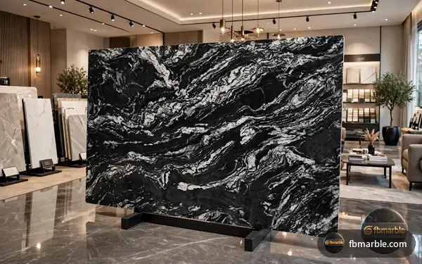 Forest Black Granite slab from FB Marble Lahore, suited to sealing granite countertop