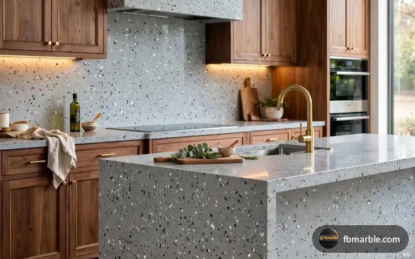 Gulf Grey Quartz slab from FB Marble Lahore, suited to solid surface vs quartz samples