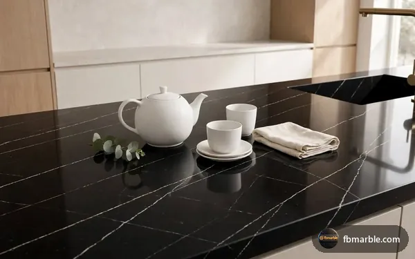 Quartz countertop with teapot, Pakistan