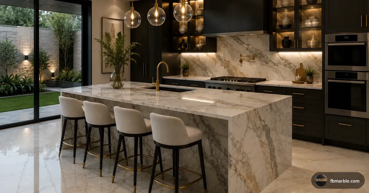 Marble wall cladding design, Pakistan