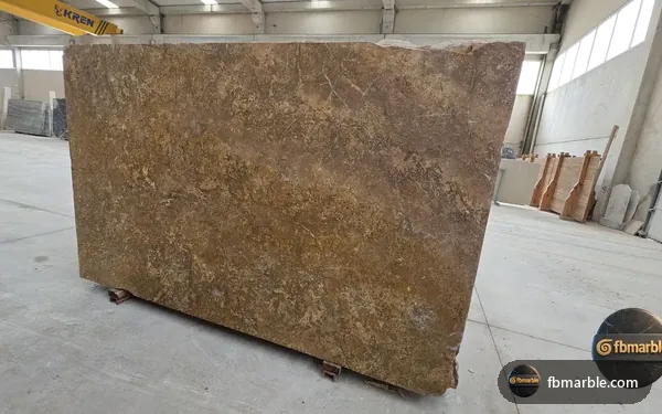Noce Travertine slab from FB Marble Lahore, suited to travertine floor and wall