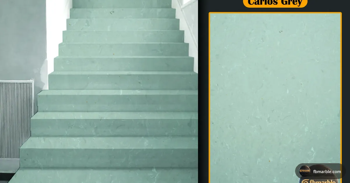 Carlos Grey Quartz slab from FB Marble Lahore, suited to well-made seam in quartz