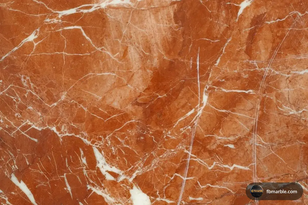 Rosso Verona Marble slab from FB Marble Lahore, suited to marble slab veining