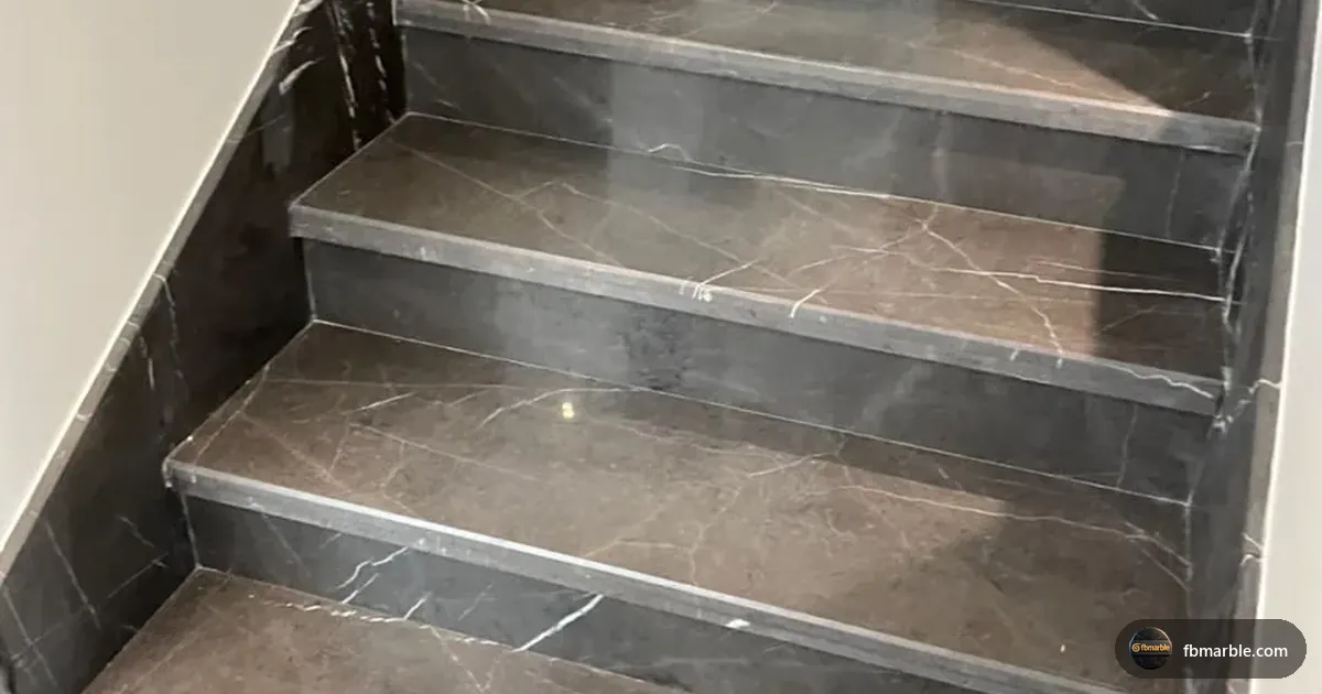 Ocean Grey Marble slab from FB Marble Lahore, suited to marble block in quarry