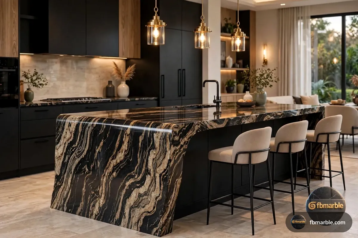 Golden Juparana Granite slab from FB Marble Lahore, suited to golden juparana close-up