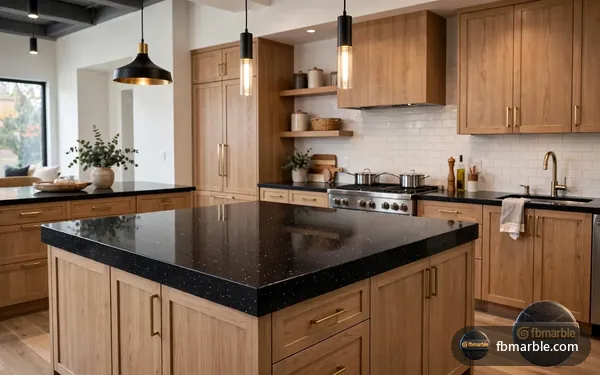 Galaxy Black Granite slab from FB Marble Lahore, suited to granite bathroom vanity