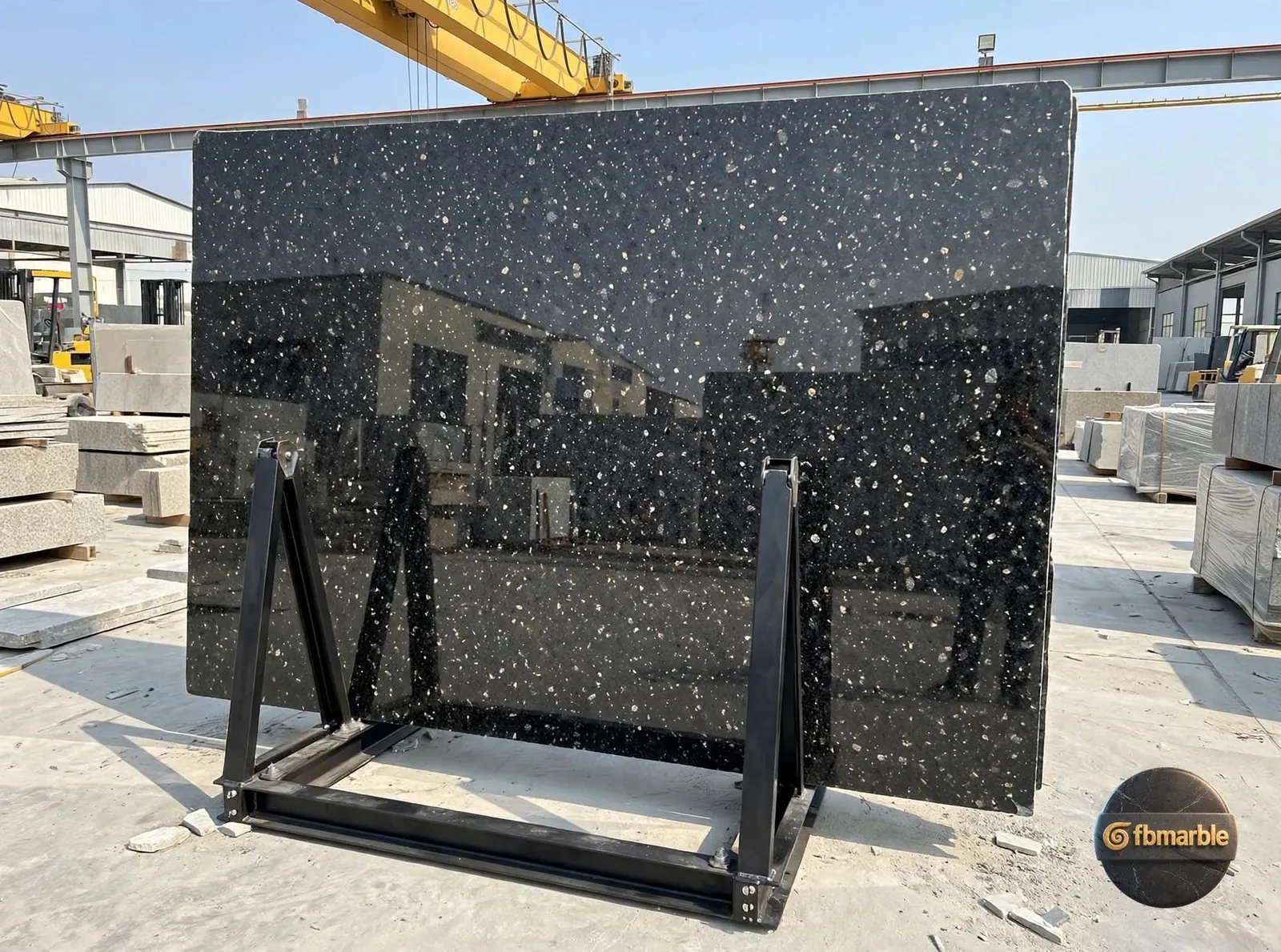 Black Pearl Granite photo 3 β black granite with fine silver-grey pearl-like specks