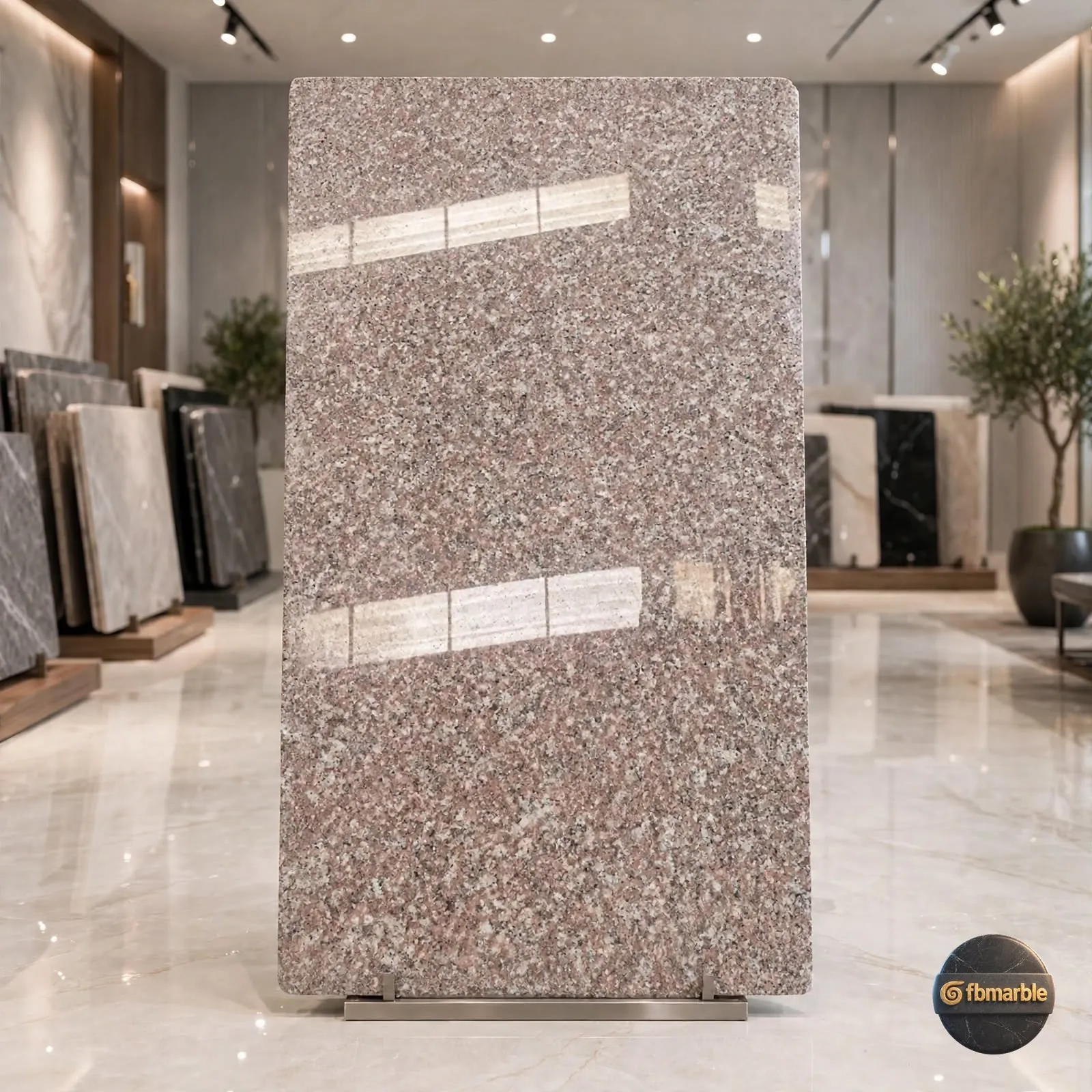 Cherry Pink Granite photo 4 – rosy-pink granite with grey and black inclusions