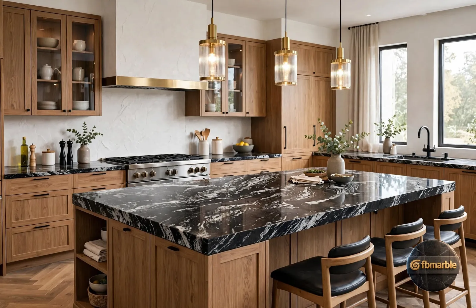 Forest Black Granite