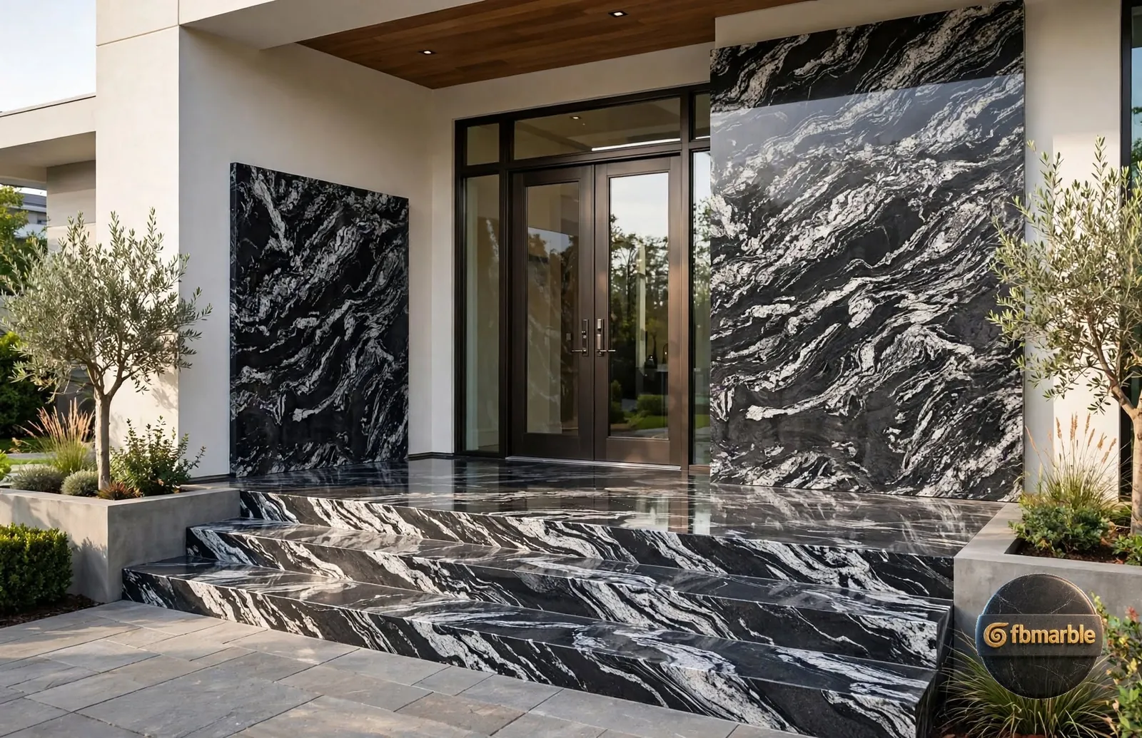 Forest Black Granite photo 3 – almost pure black Indian granite with fine grey specks