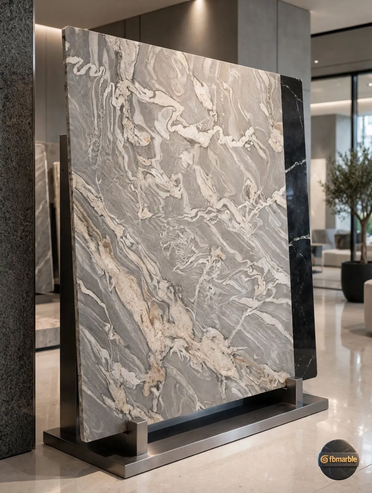 Grey Juparana Granite photo 3 β grey and white granite with soft wavy movement