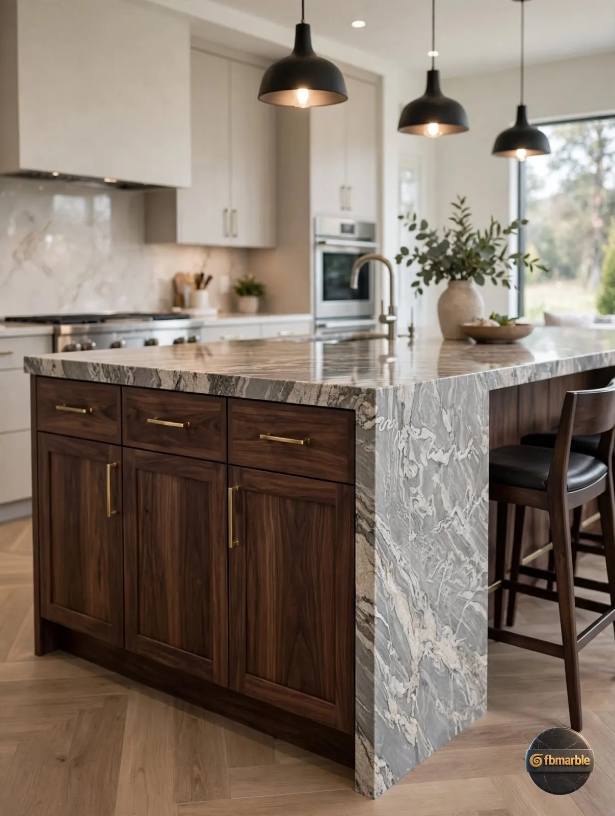 Grey Juparana Granite photo 4 β grey and white granite with soft wavy movement