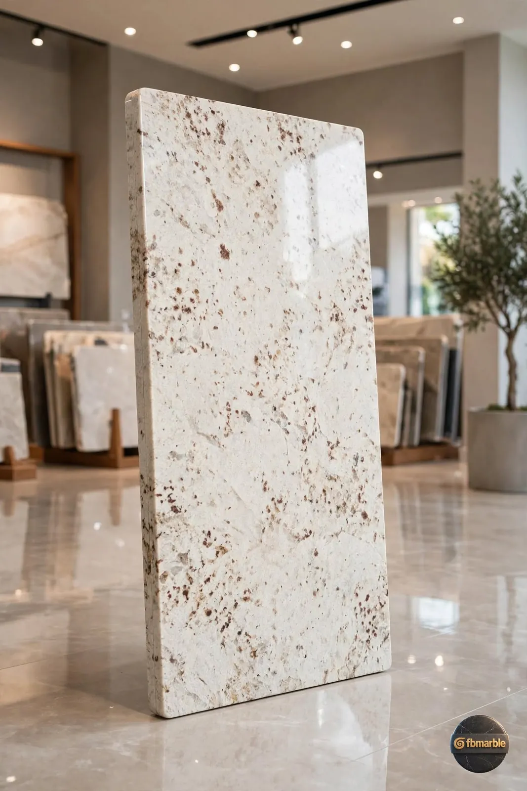 Kashmir Gold Granite photo 3 – amber and gold granite with brown and black crystals