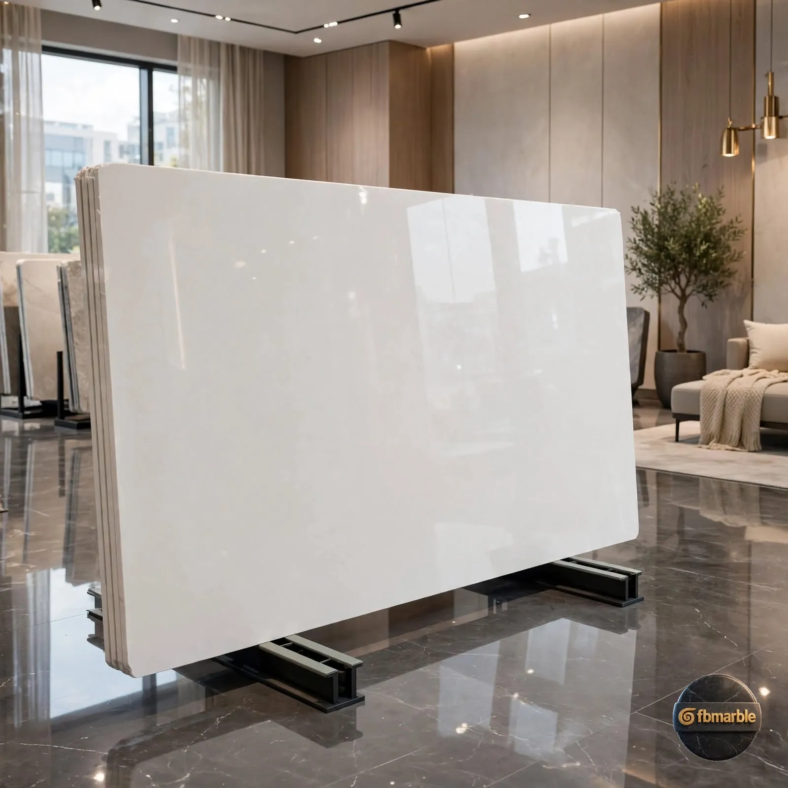 Snow White Granite photo 3 β almost pure white Indian granite with fine grey speckle