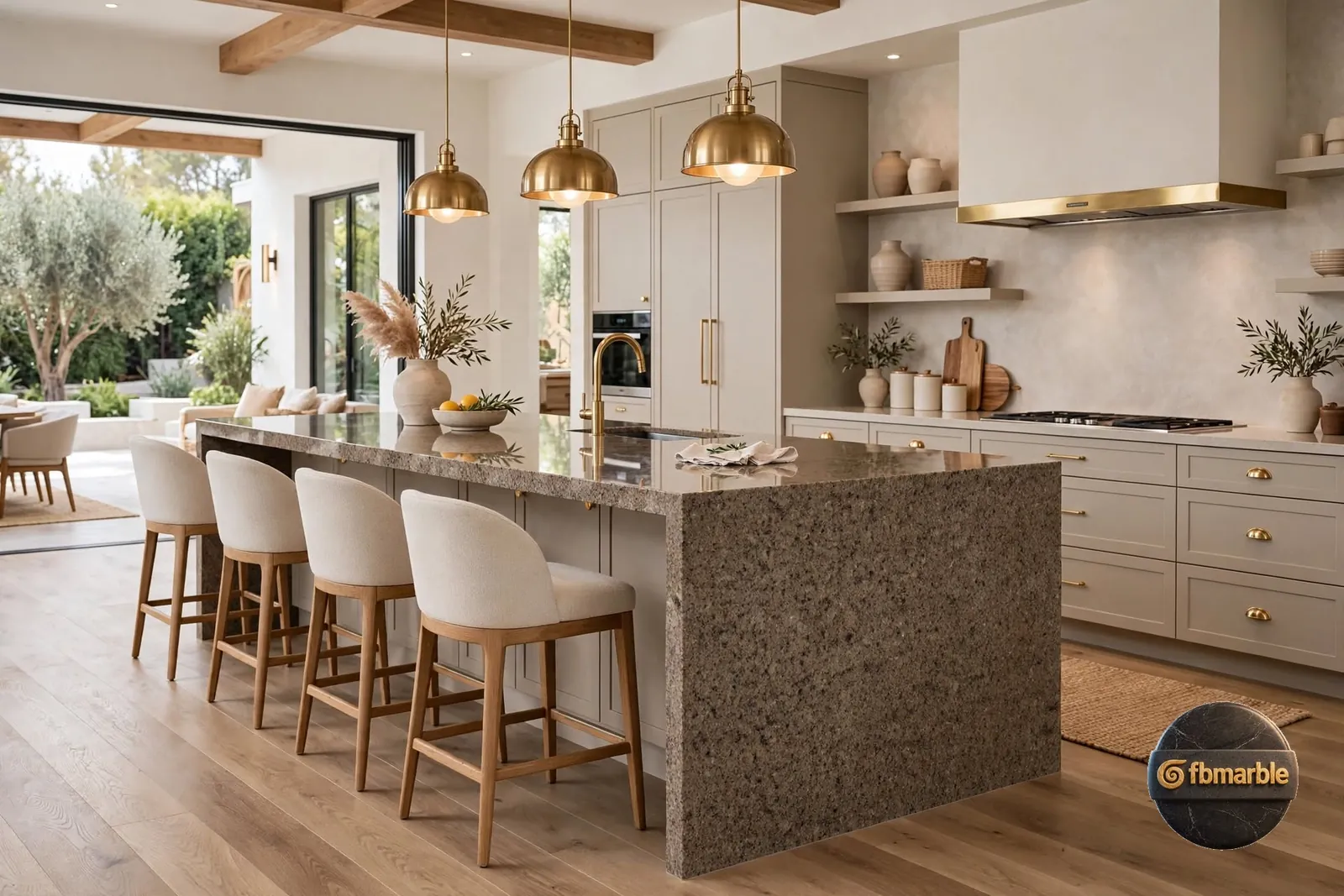 Tropical Brown Granite photo 4 β coarse dark-brown granite with black and tan speckle
